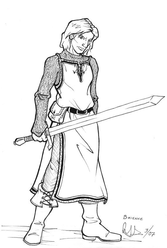 569x848 Clash Of Kings Brienne By Cinsangel