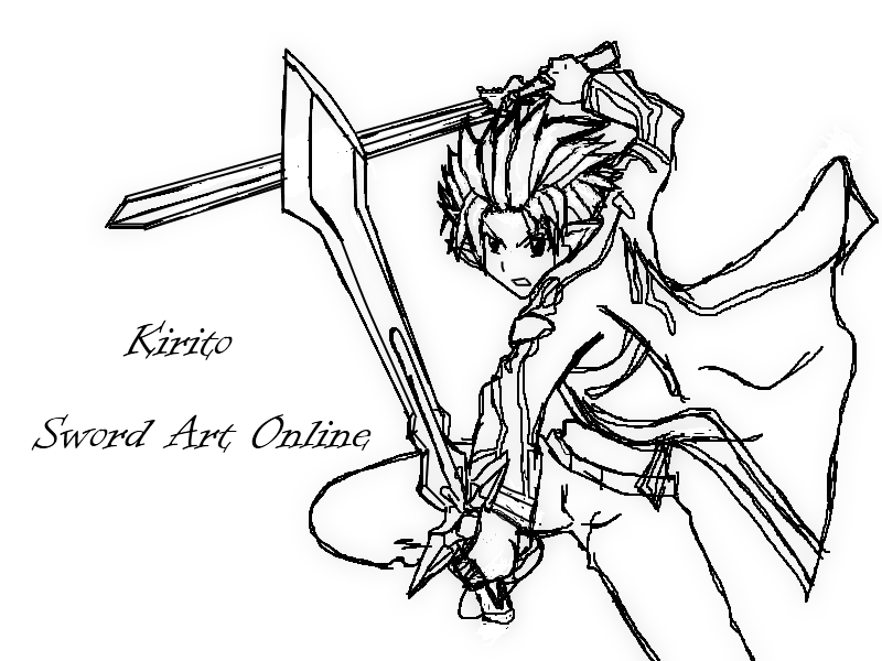 800x600 Kirito~drawing By Imstranger