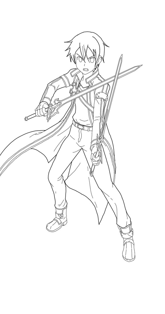 Kirito Sword Drawing at GetDrawings | Free download