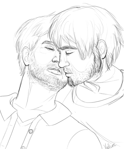 500x600 Drawing Of An Almost Kiss. By Gabmonteiro9389