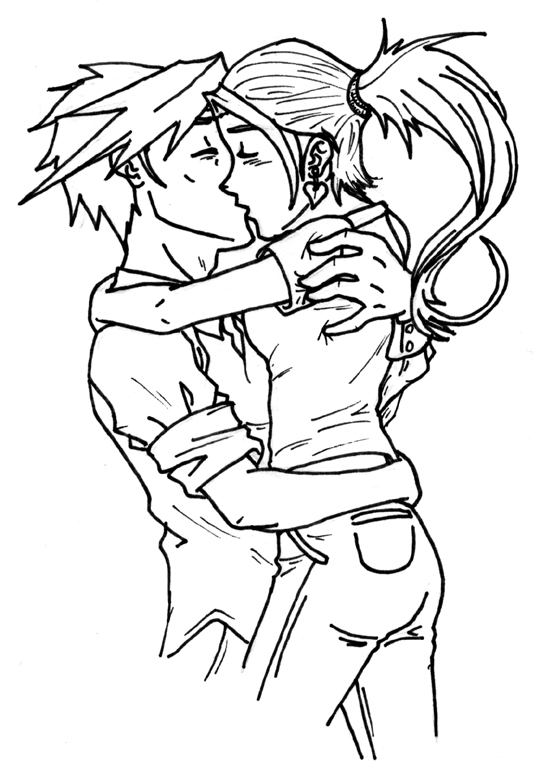 540x768 56trefedereas Drawings Of Anime Couples Kissing