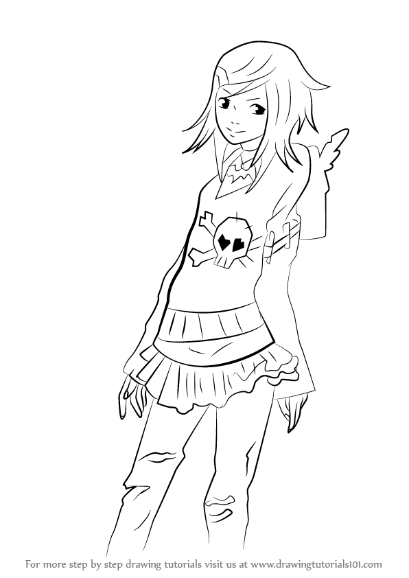 596x842 Learn How To Draw Raven Madison From Vampire Kisses (Vampire