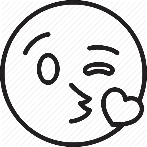 512x512 Drawn Kisses Emoji