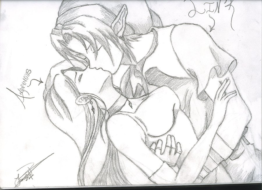 900x654 Link Kissing Zelda By Princesszeldax2