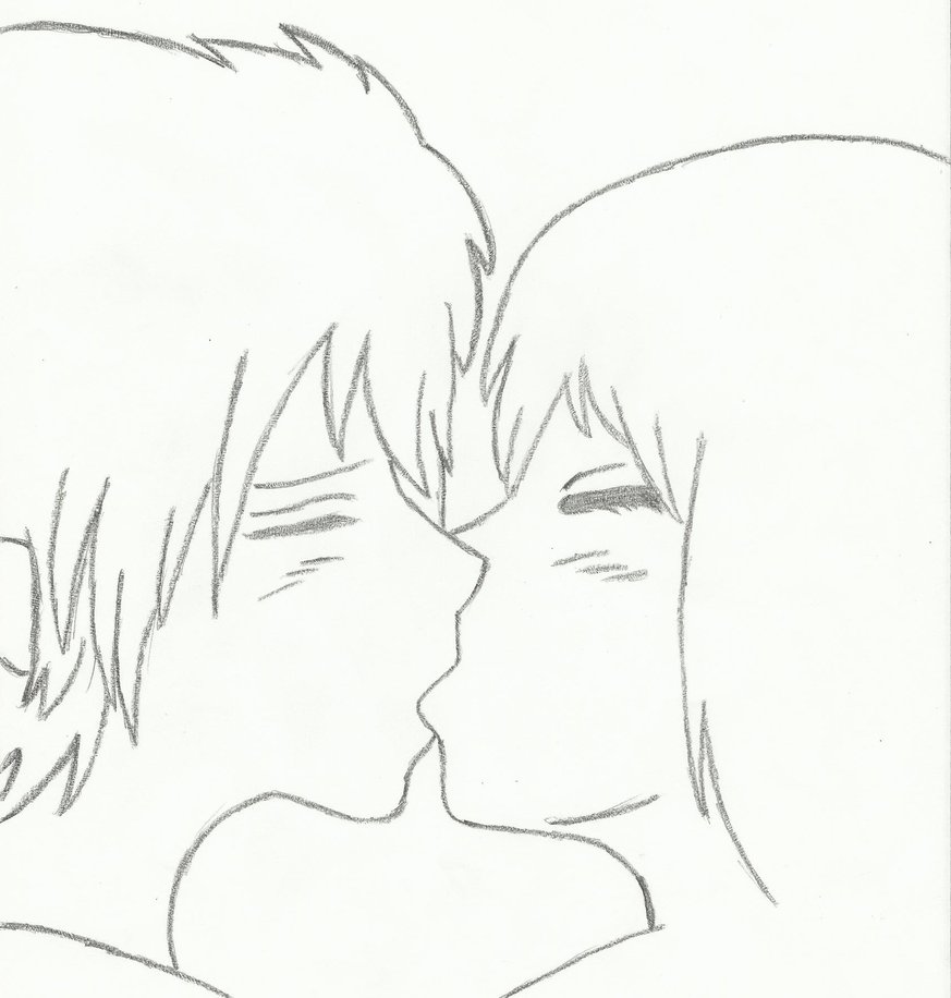 873x916 Older Anime Couple Kissing By Akatsakuforever15