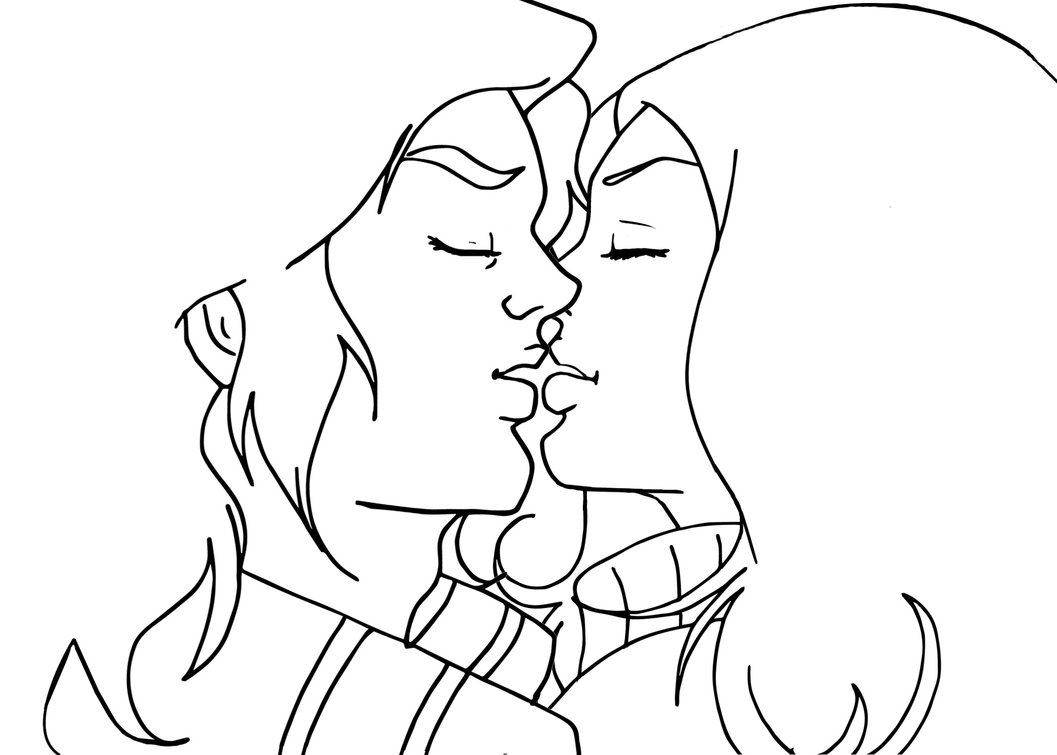 1057x755 Kissing Animation Rough Sketch By Springie