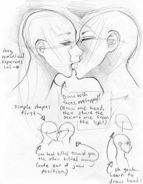 474x612 Drawing A Kiss