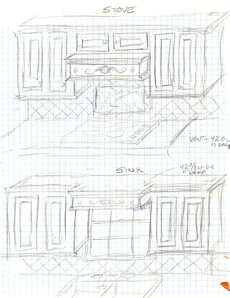 474x615 Autocad Sketch Of A Complete Kitchen