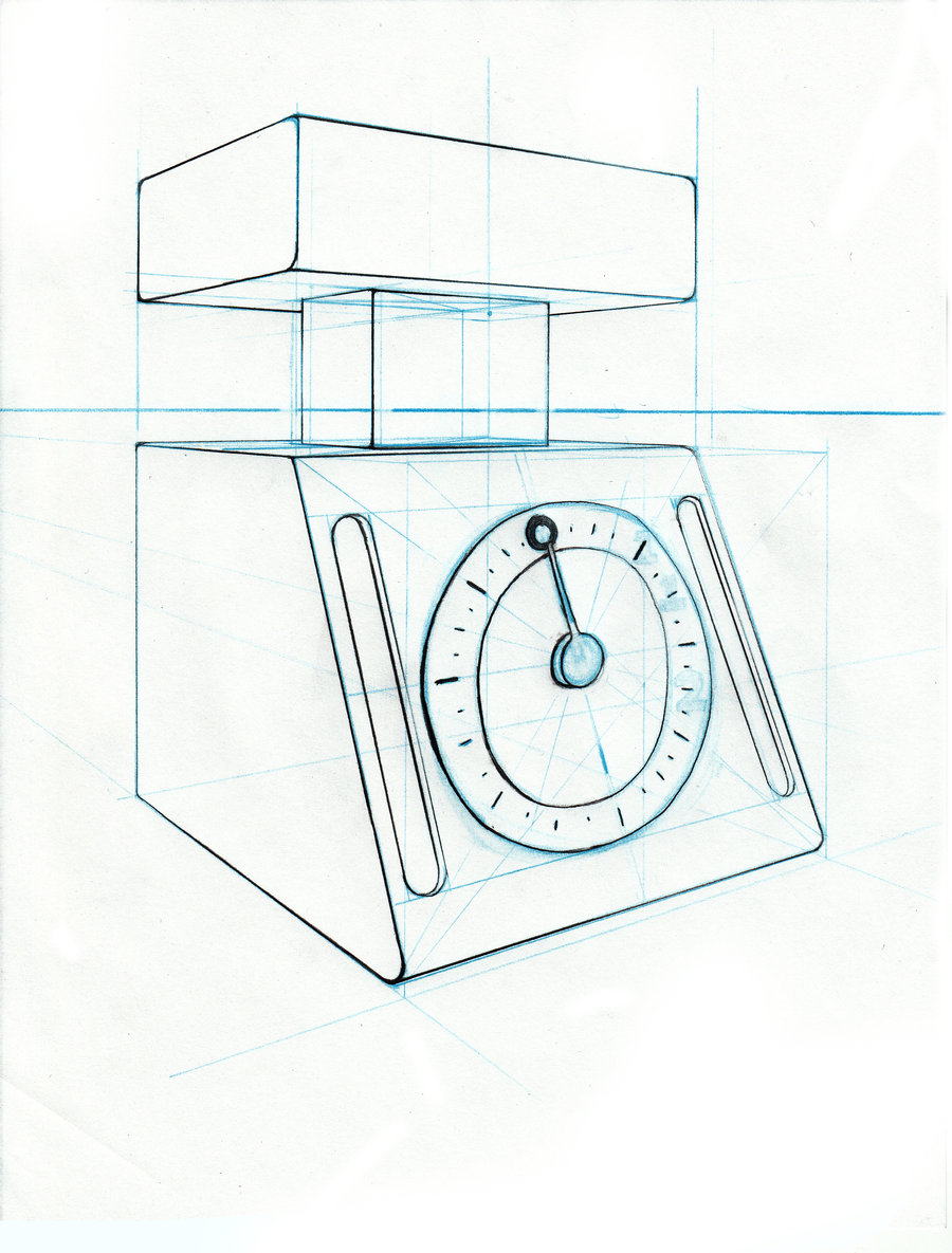 900x1185 Object Drawing Kitchen Scale By Bluemaroon