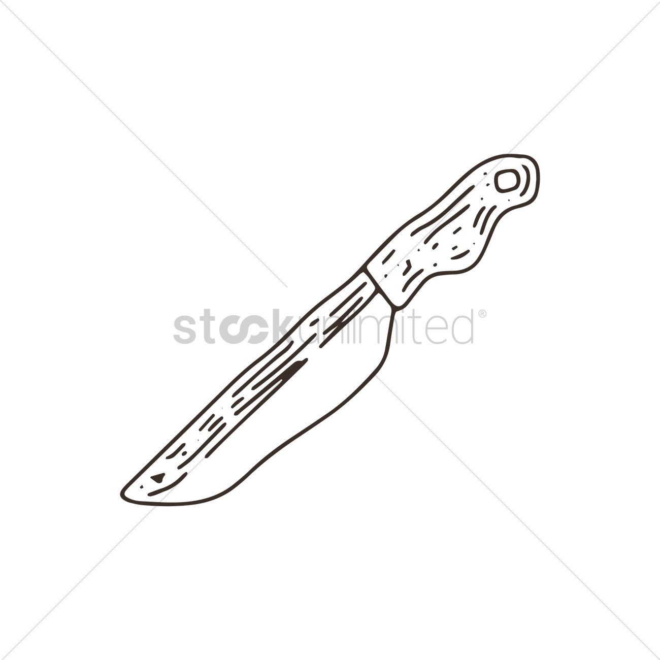 1300x1300 Kitchen Knife Vector Image