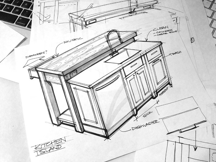 700x525 Sketch A Day 416 Kitchen Design Sketch Sketches