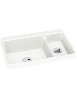 270x350 Franke Hydros Hdx 654 Stainless Steel 1.5 Bowl Kitchen Inset Sink