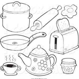 300x300 Coloring Pictures Kitchen Utensils Fresh Coloring Pages Kitchen