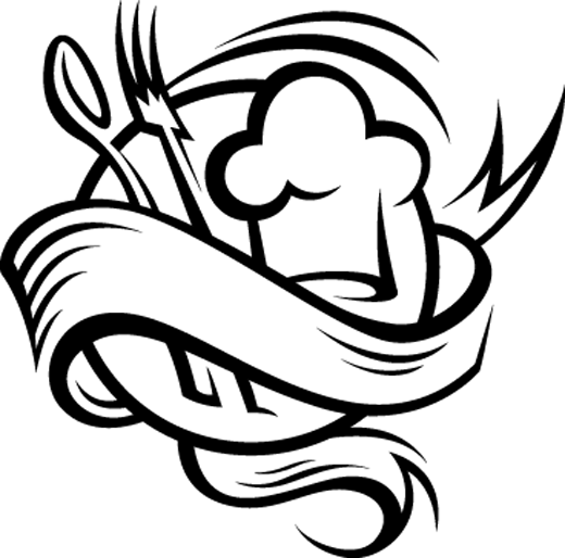 520x514 Cooking Utensils Kitchen Sticker