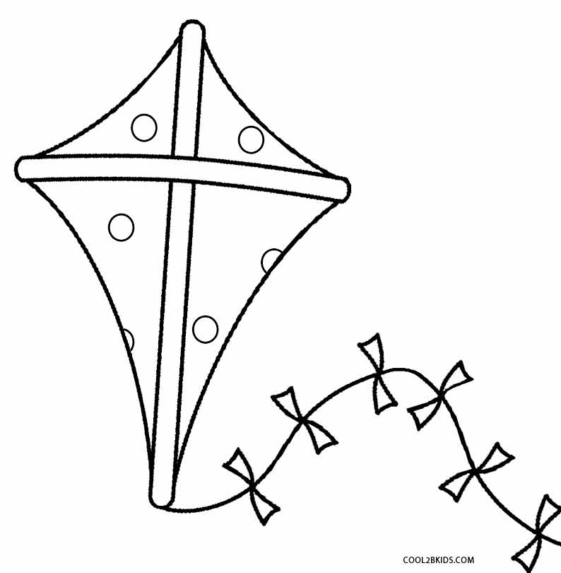 794x810 Printable Kite Coloring Pages For Kids Cool2bkids