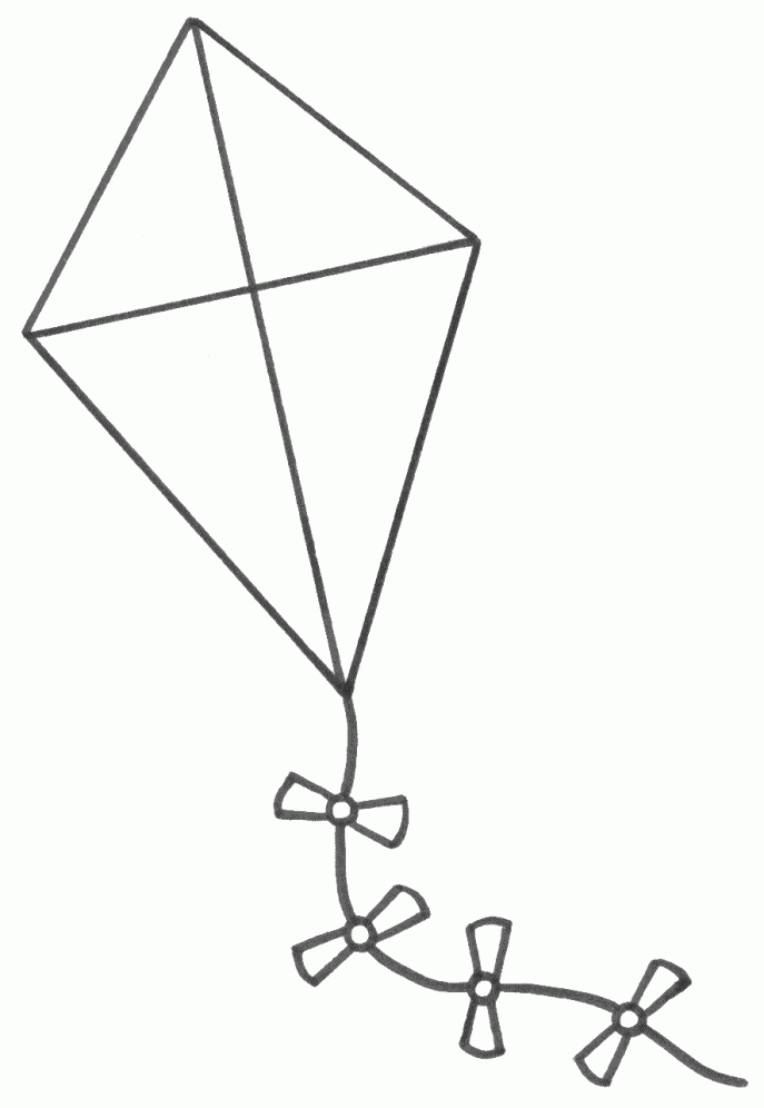 687x996 Coloring Pages Kite Page Free Onli On Kite Flying In
