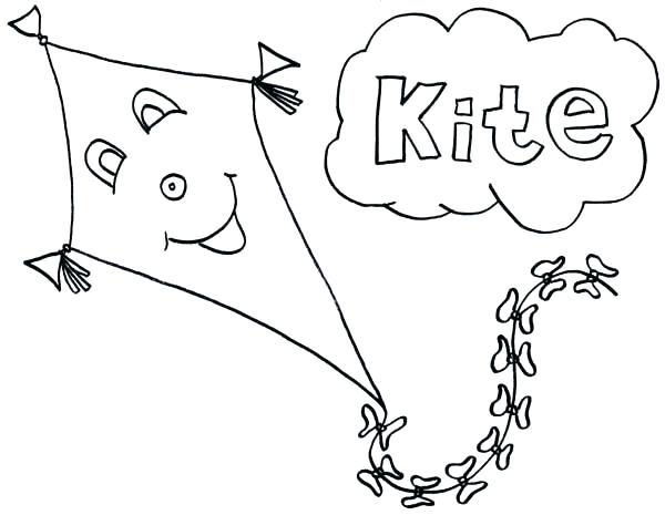 600x465 Kites Coloring Pages Kite Coloring Page Kites Coloring Pages