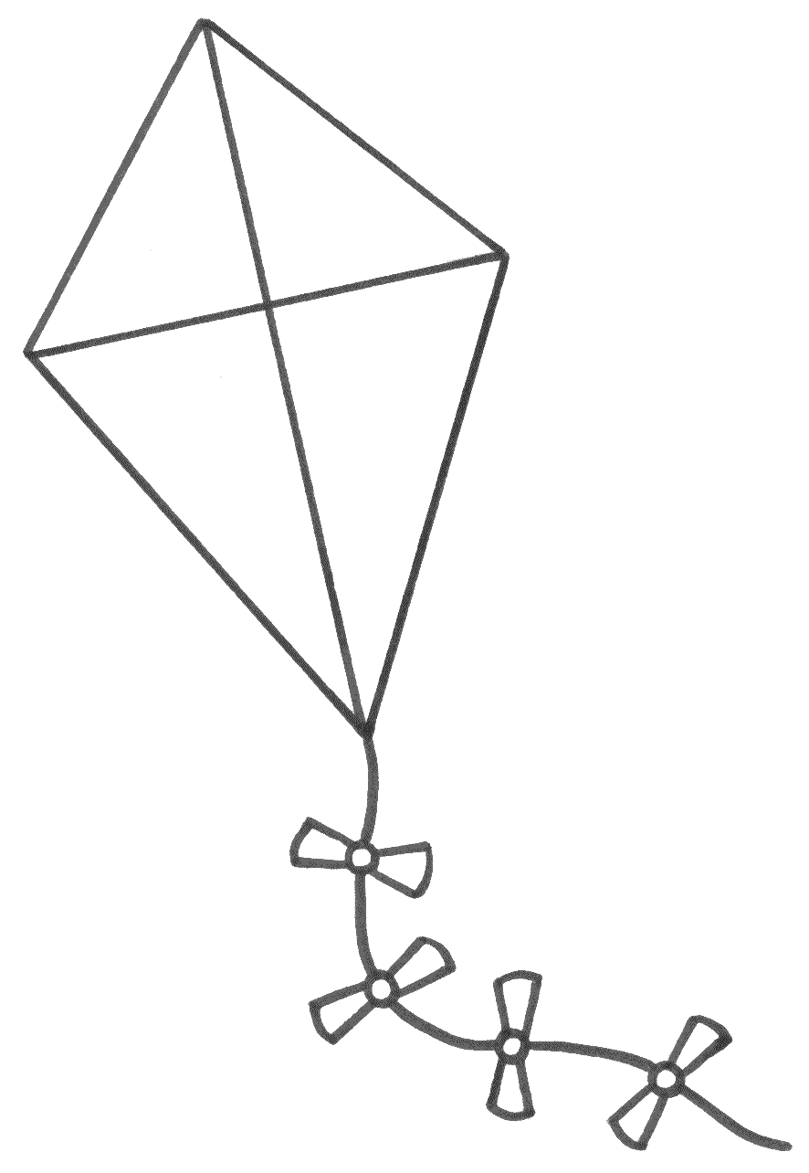 886x1284 Coloring Page. Kite Coloring Pages Kites, Template