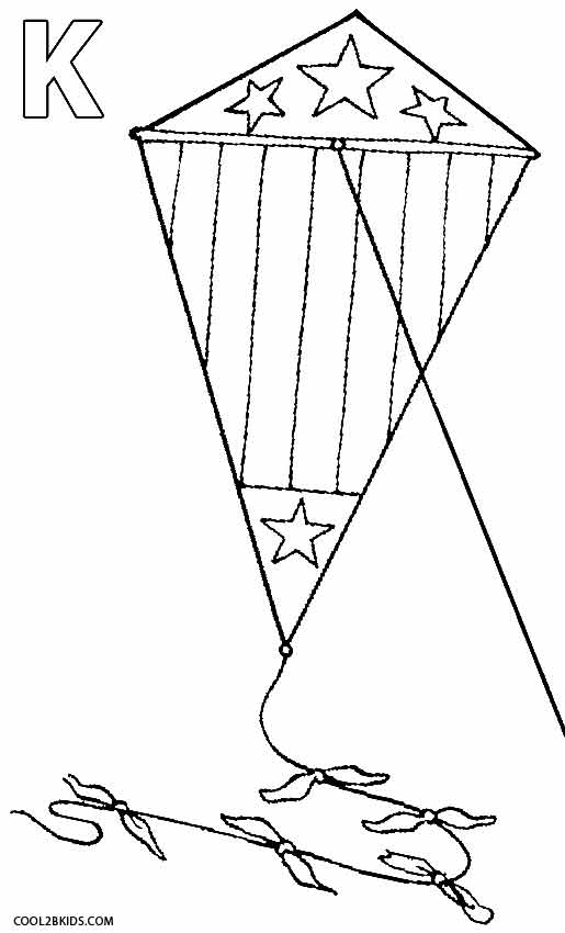 515x850 Printable Kite Coloring Pages For Kids Cool2bkids