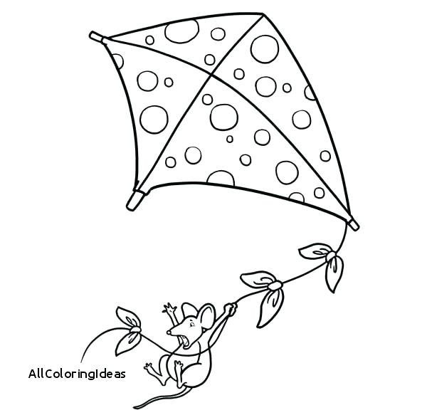 600x576 Kite Coloring Pages Kites Coloring Pages Kite Coloring Page