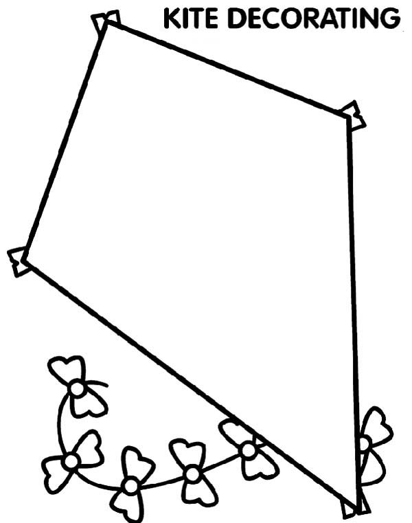 600x761 Kites Colouring Pages