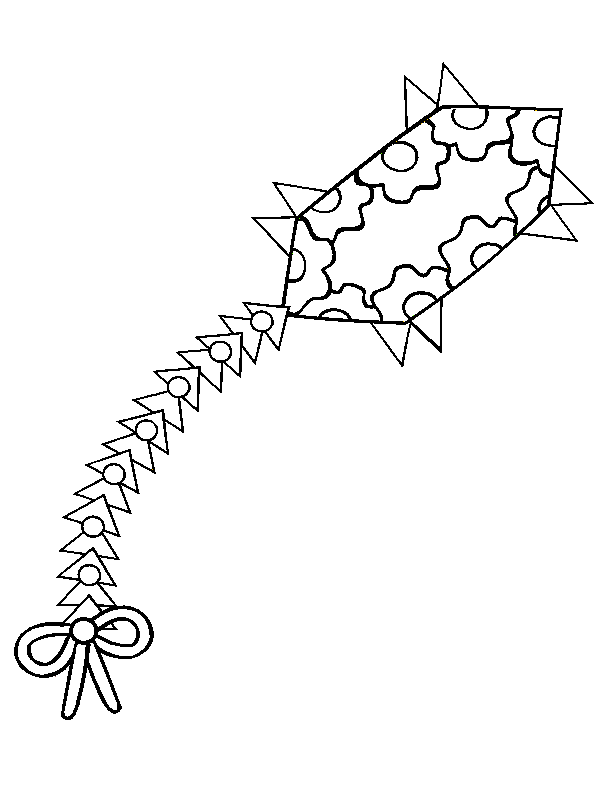 610x785 Kites Coloring Pages
