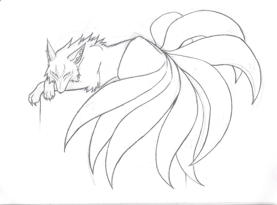 Kitsune Drawing at GetDrawings | Free download