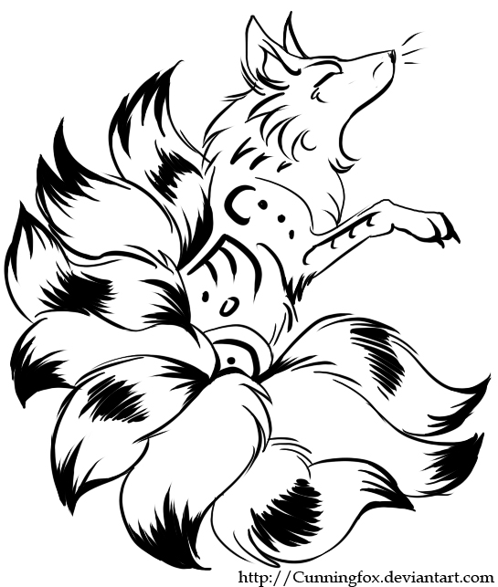 545x643 Tribal Kitsune Tattoo By ~cunningfox On Why Do I