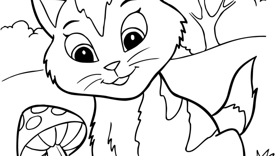 960x544 Kitten Coloring Page Free Printable And Download Animals Pages