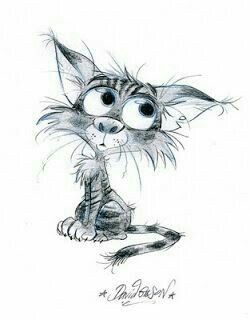 250x320 Pin By Emma Wattar On Cats Art Cat, Cartoon And Drawings