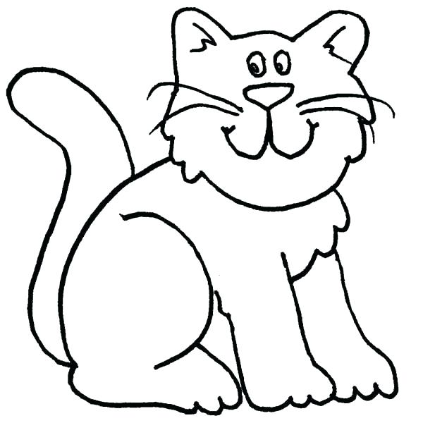600x600 Halloween Cats Coloring Pages Cat Pictures To Color A Cartoon