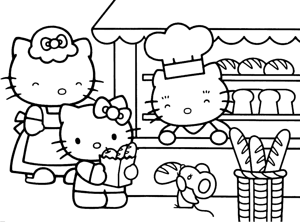 958x709 Easy To Draw Hello Kitty 483957