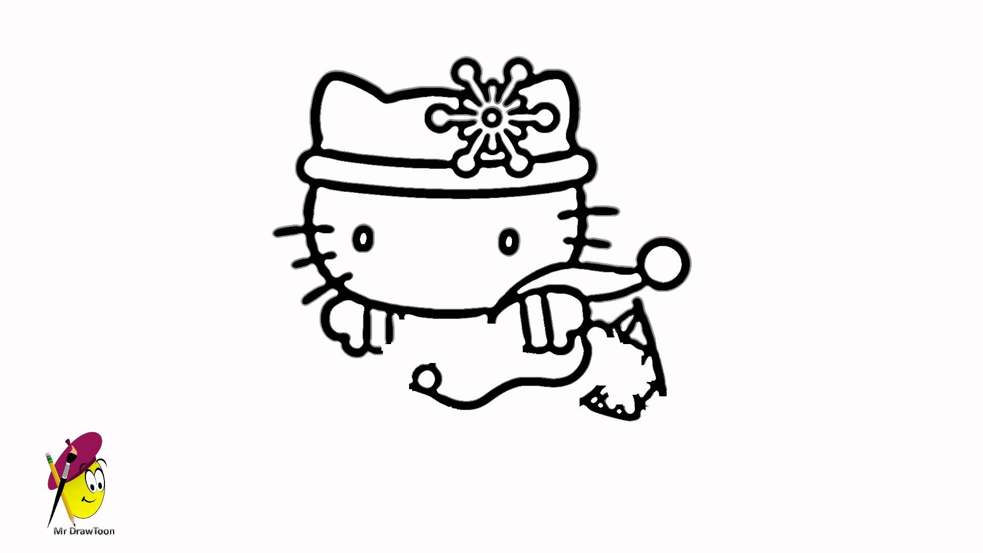 1920x1080 Skating Hello Kitty