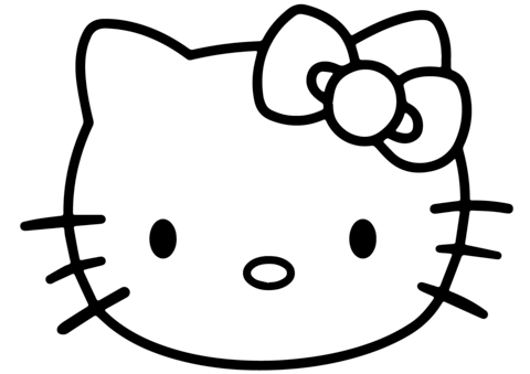 480x339 Hello Kitty Face Coloring Page Free Printable Coloring Pages