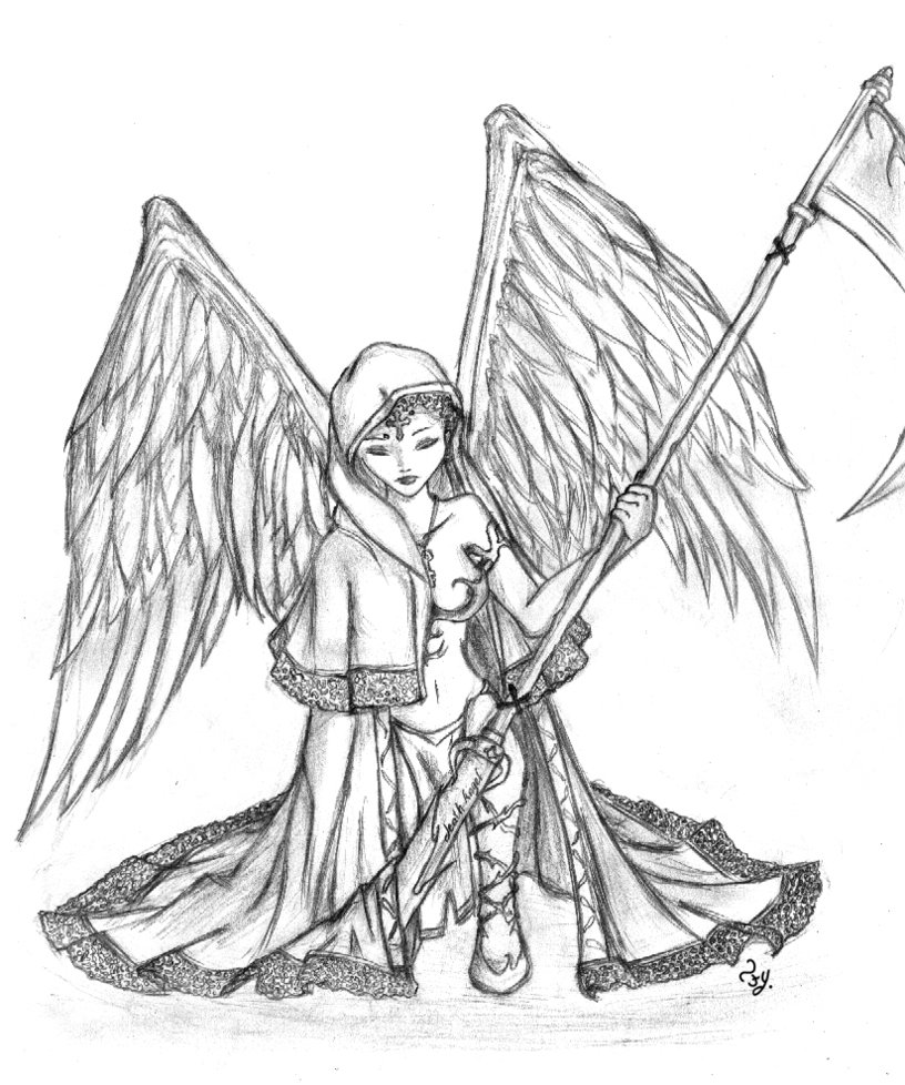 816x978 Death Angel By Alieonor