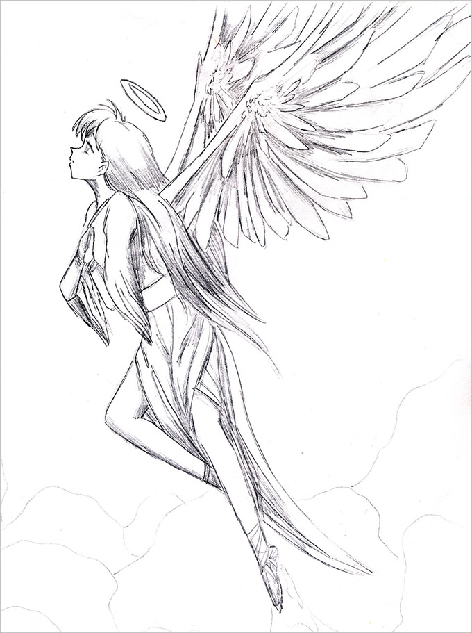 680x911 Angel Drawings