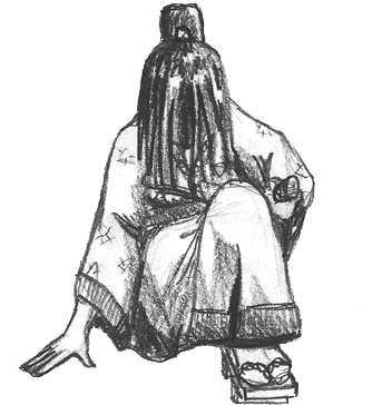 343x364 Kneeling Samurai By Nikkio101