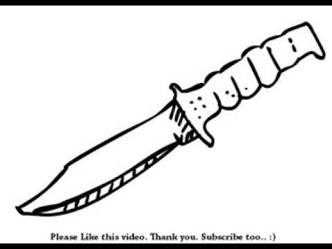 480x360 How To Draw A Knife