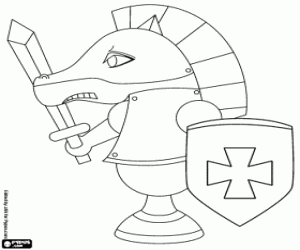300x250 Chess Coloring Pages Printable Games