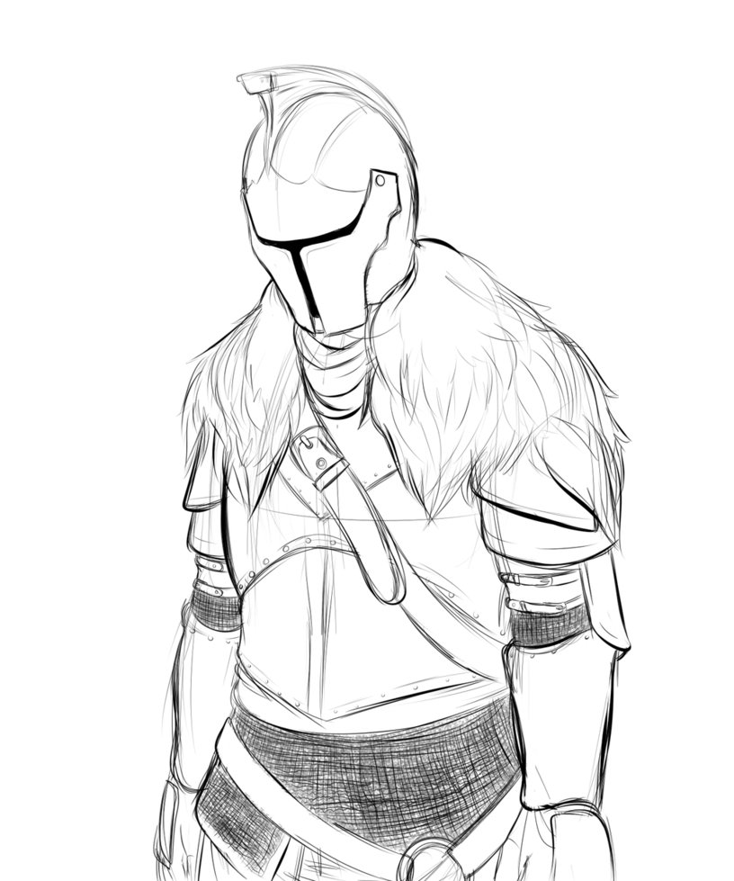 816x979 Faraam Knight Sketch By Fullmetalpikmin