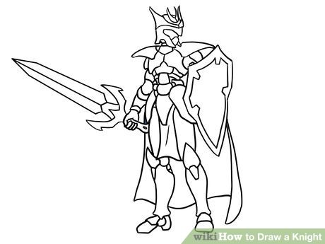 460x345 How To Draw A Knight (With Pictures)