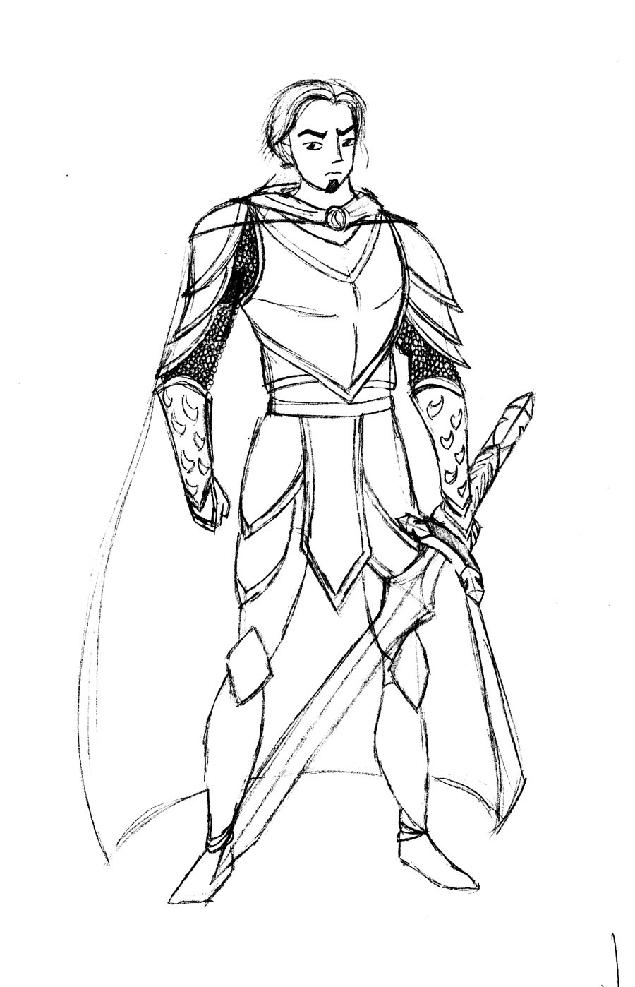 900x1398 The Knight Sketch By Sianalaurie