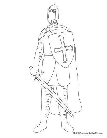 364x470 Knight In Armor Coloring Pages