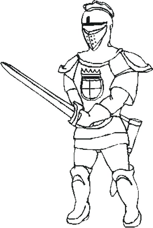 500x742 Unique Knight Coloring Pages Best