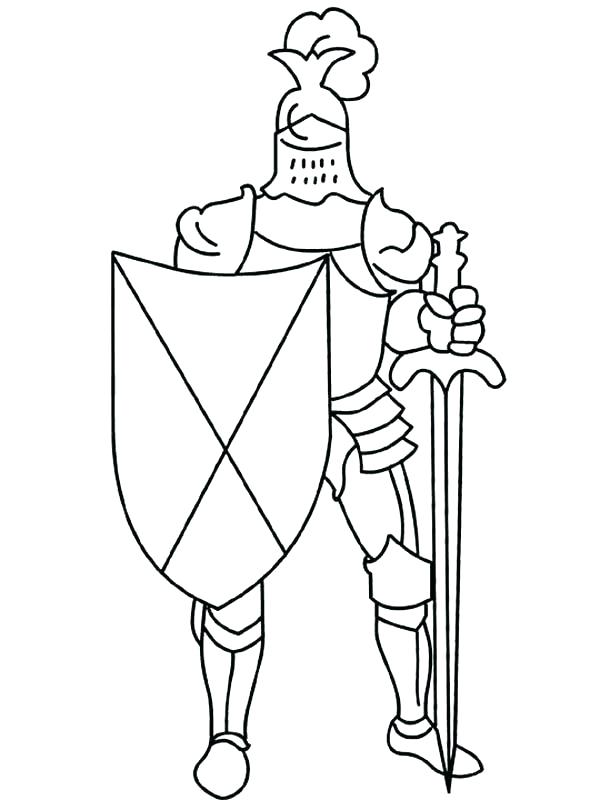 600x800 Elegant Knight Coloring Pages Image Simple Horse Easy And For Kids