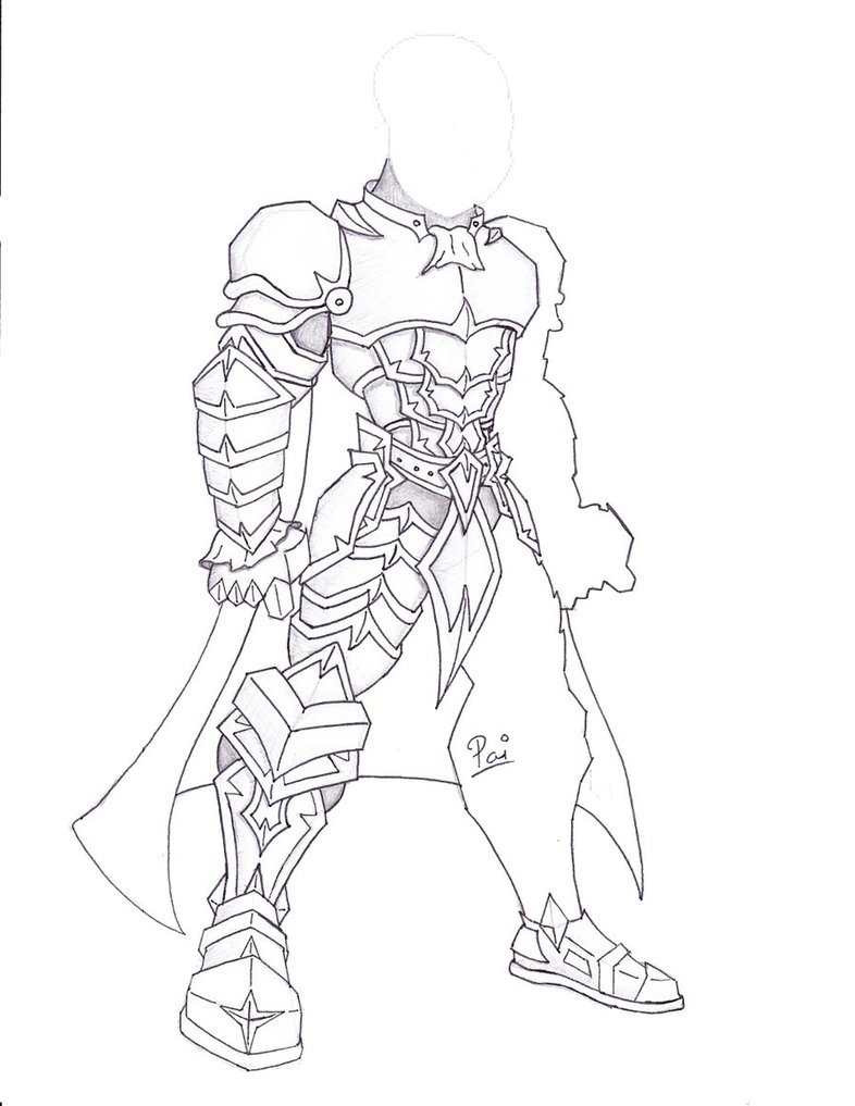 786x1017 Knight In Gleaming Armor By Coolboypai