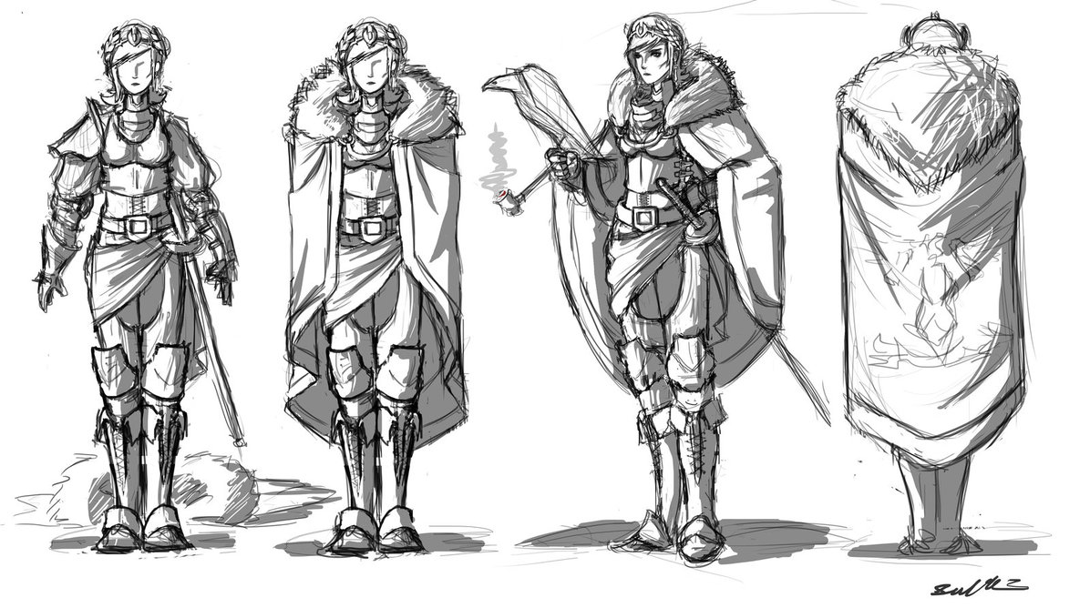 1196x668 Lady Knight Wip 3 By L3monjuic3