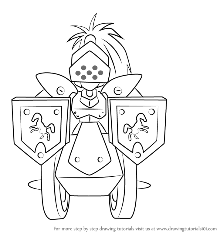 715x800 Learn How To Draw Knight Armor From Medabots (Medabots) Step By