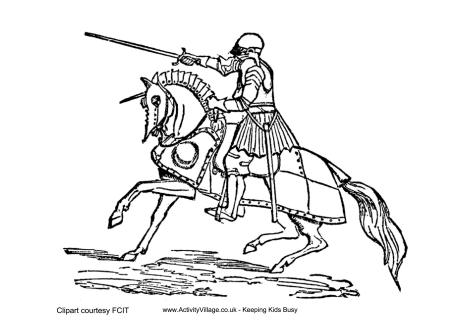 460x325 Strong Knight Coloring Pages 7286