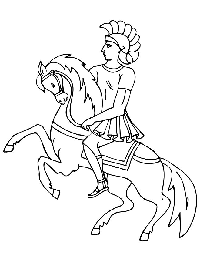 660x854 Knight And Horse Coloring Page Knight On Horseback